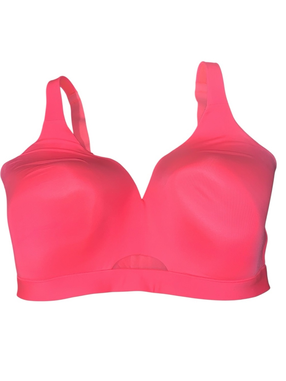Cacique Seamless Neon Pink Lightly Lined Wireless Comfort Bra 38H